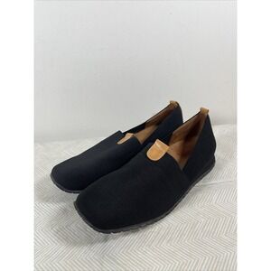 L'amour Des Pieds Tumai Women's Black Stretchy Slip On  Flat Shoes 6.5 M Stylish